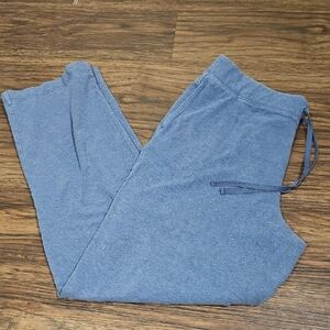 Karen Scott Sport Heathered Blue Active Leisure/Sweat Pants, Size Medium